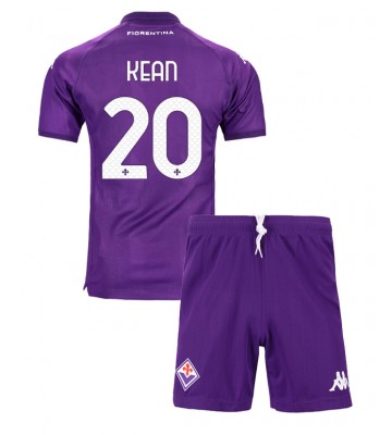 Fiorentina Moise Kean #20 Hemmakläder Barn 2024-25 Kortärmad (+ Korta byxor)